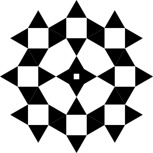 openclipart圖庫：triangle snowflake