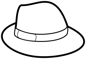 openclipart圖庫：Hat Outline