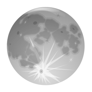 openclipart圖庫：moon-full
