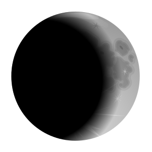 openclipart圖庫：moon-crescent