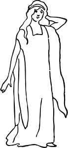 openclipart圖庫：a character representing faith