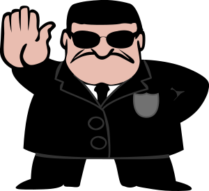 openclipart圖庫：FBI Dude