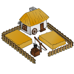 openclipart圖庫：RPG map symbols: Farm