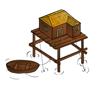 openclipart圖庫：RPG map symbols: Fishery