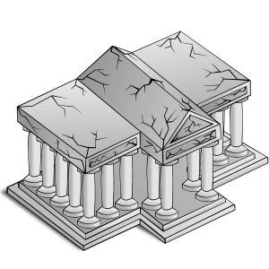 openclipart圖庫：RPG map symbols: University