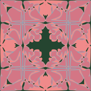 openclipart圖庫：Art Nouveau Tile Pattern