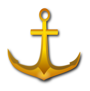 openclipart圖庫：golden anchor