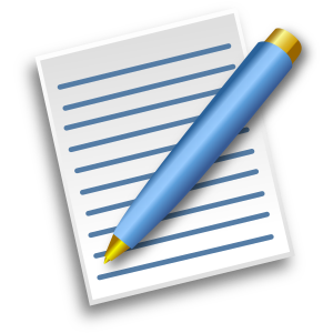 openclipart圖庫：Paper with pen