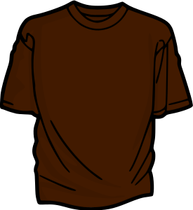 openclipart圖庫：Brown T-Shirt