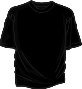 openclipart圖庫：Black T-Shirt