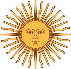 openclipart圖庫：Sol de Mayo-Bandera de Argentina