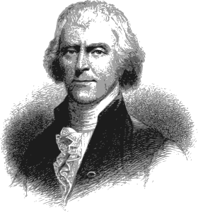 openclipart圖庫：Thomas Jefferson Headshot