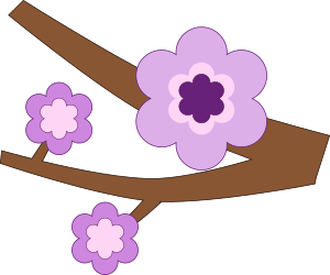 openclipart圖庫：Purple Flower