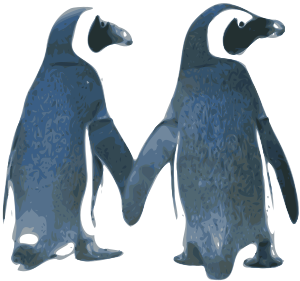 openclipart圖庫：Tux Love