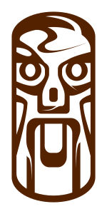 openclipart圖庫：Weird Tiki Face