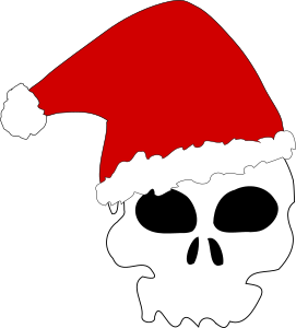 openclipart圖庫：Santa skull