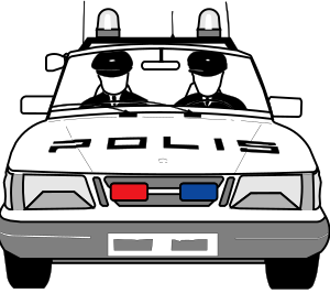 openclipart圖庫：Police car