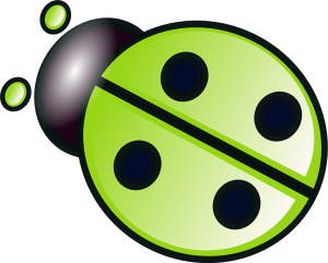openclipart圖庫：Green ladybug