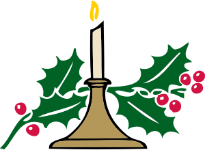 openclipart圖庫：Christmas candle