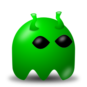openclipart圖庫：Game baddie: Alien