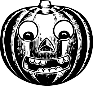 openclipart圖庫：jack o' lantern with eyes