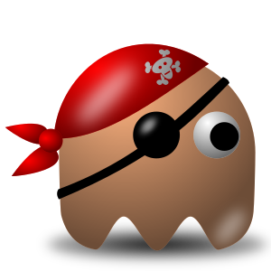 openclipart圖庫：Game baddie: Pirate