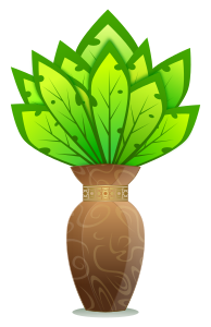 openclipart圖庫：Plant And Vase / Planter