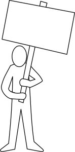 openclipart圖庫：Manifestant / demonstrator