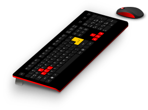 openclipart圖庫：Generic Gaming Keyboard/Mouse