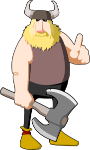 openclipart圖庫：viking warning