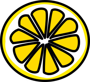 openclipart圖庫：Sliced lemon