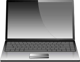 openclipart圖庫：Vector laptop or notebook
