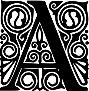 openclipart圖庫：Peter Behrens Alphabet 1908 (A)