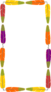 openclipart圖庫：Feathers frame