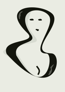 openclipart圖庫：portrait of a woman