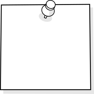 openclipart圖庫：Note with thumbtack 