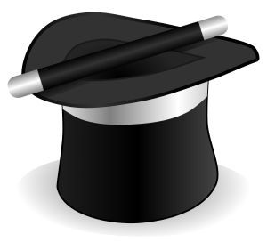openclipart圖庫：Magic Hat and Wand