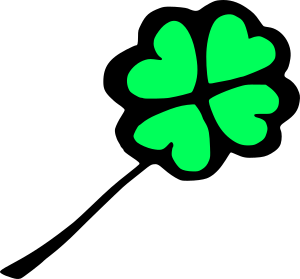 openclipart圖庫：Four leaf clover