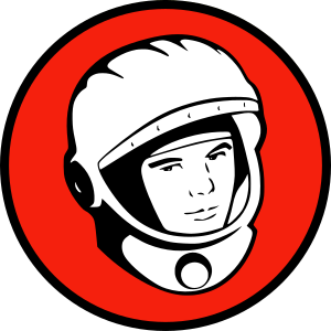 openclipart圖庫：Yuri's Night emblem