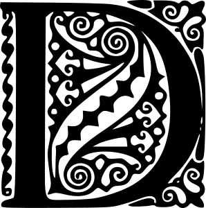 openclipart圖庫：Peter Behrens Alphabet 1908 (D)