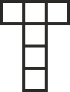openclipart圖庫：Cube unfolded as Tau