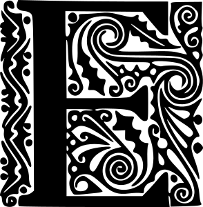 openclipart圖庫：Peter Behrens Alphabet 1908 (E)