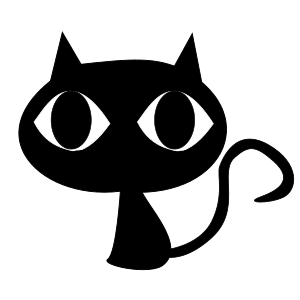 openclipart圖庫：black cat