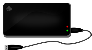openclipart圖庫：Portable Hard Disk