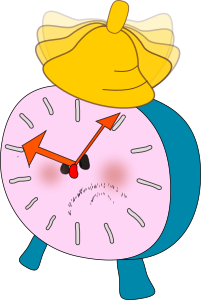 openclipart圖庫：alarm clock is  angry