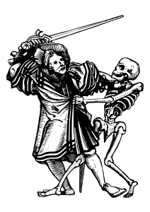 openclipart圖庫：man fighting death