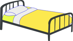 openclipart圖庫：Single Bed