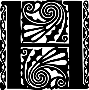 openclipart圖庫：Peter Behrens Alphabet 1908 (H)