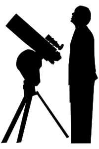 openclipart圖庫：Amateur Astronomer