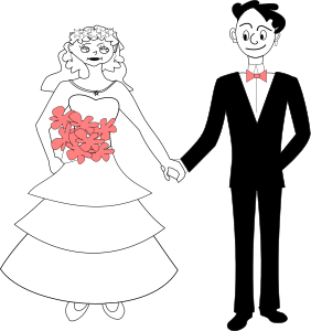 openclipart圖庫：Bride and Groom